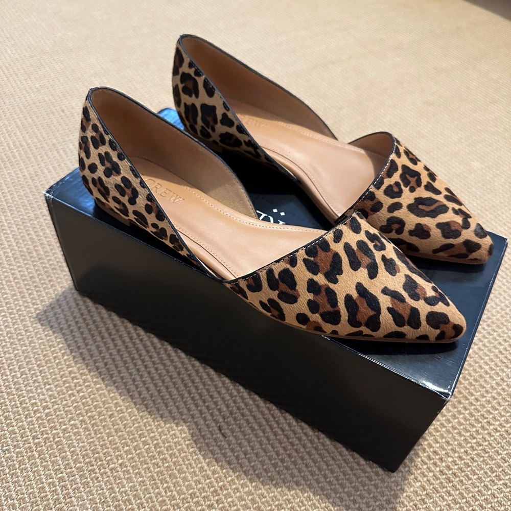 J. Crew Factory Calf Hair Flats